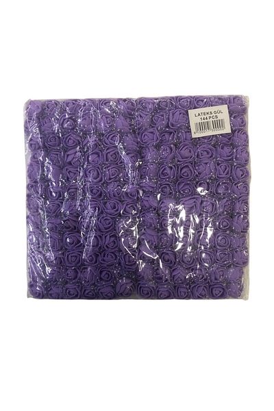 Yumuşakkeçe Pack of 144 Latex Rose Flowers - for Special Occasion and Hobby Use