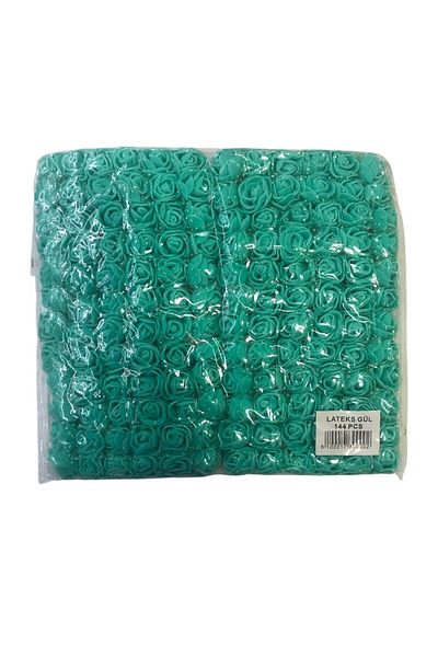 Yumuşakkeçe Pack of 144 Latex Rose Flowers - for Special Occasion and Hobby Use
