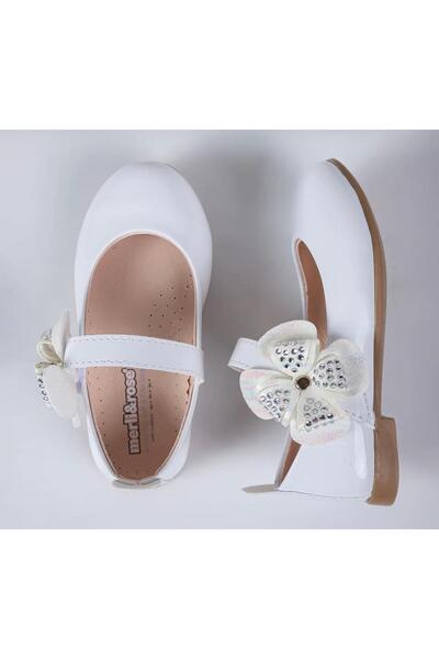 Merli&Rose راقصة الباليه ذات النطاقات البيضاء للفتيات