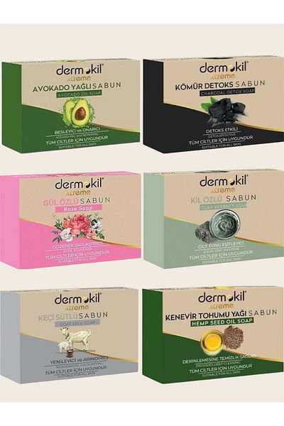 Dermokil Beauty Soap Nourishing-Tightening-Deep Cleansing-Detox-Skin Tone Equalizing-Renewing