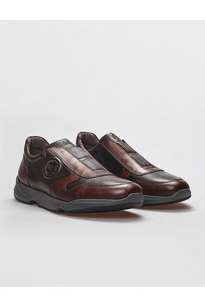 Cabani Genuine Leather Brown Men's Sports Shoes
