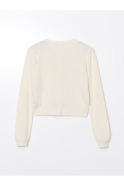 LC Waikiki Xside Crew Neck Women's Knitwear Cardigan