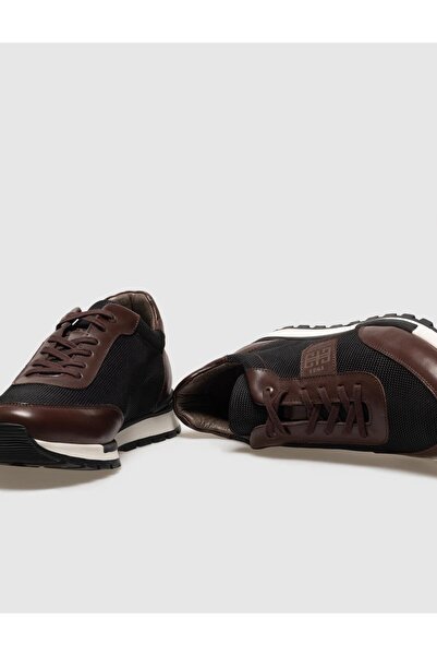 Cabani Ανδρικά αθλητικά παπούτσια με κορδόνια από γνήσιο δέρμα