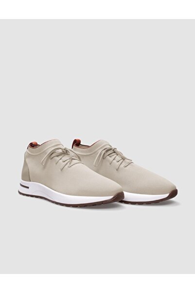 Cabani Triko Bej Bağcıklı Erkek Spor Ayakkabı