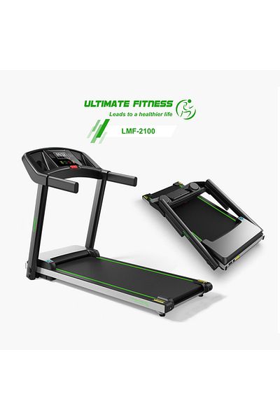 Ultimate Fitness LMF-2100 Foldable Treadmill with 2HP Motor, Supports 100kg, Compact Home & Office Exercise Machine