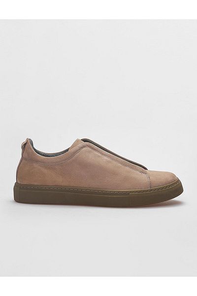 Cabani Genuine Leather Mink Elastic Men's Sneakers