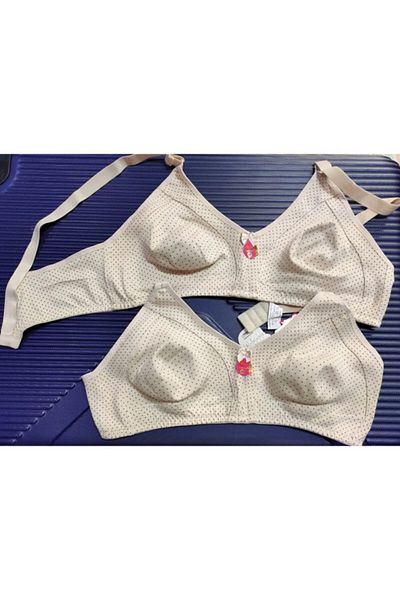 BEYAZTOPTAN Set de 2 colectori din bumbac pieptănat ecru - 100% bumbac, calitate cu buline