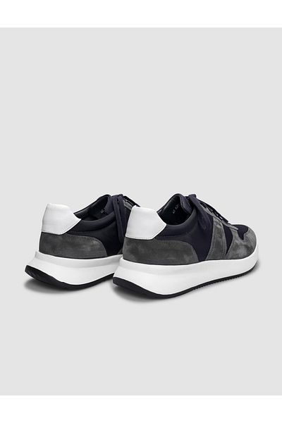 Cabani Genuine Leather Anthracite Lace-Up Men's Sports Shoes