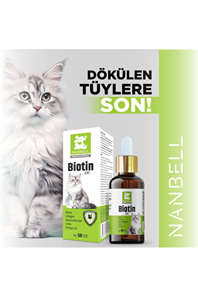 Nanbell Biotin Cat – Parlak Tüyler Için Özel Formül
