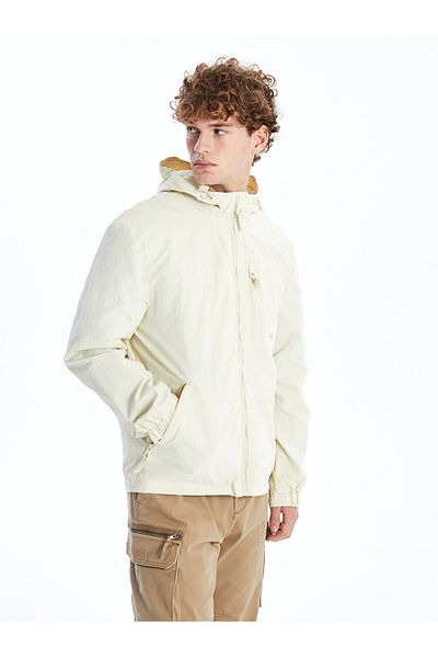 LC Waikiki Standard Mold Hooded Men's Raincoat