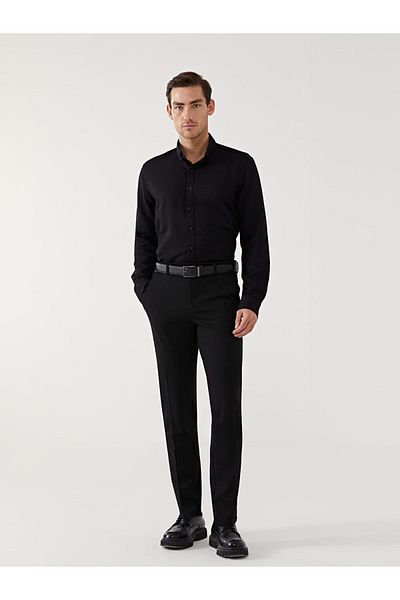 LC Waikiki Slim Fit Long Sleeve Dobby Men's Shirt
