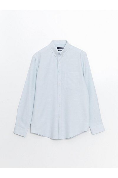 LC Waikiki Cămașă Dobby pentru bărbați cu mânecă lungă LCWAIKIKI Classic Regular Fit