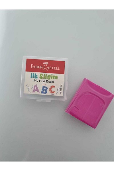 Faber Castell Faber-Castell Pink Colored Dough Eraser - My First Eraser Plastic Box (1 Piece)