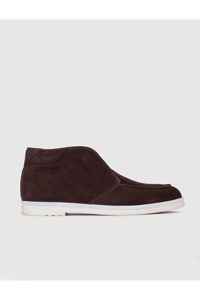 Cabani Suede Genuine Leather Brown Men's Casual Boots