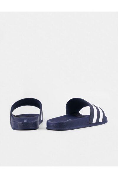 Cabani White Striped Navy Blue Men's Beach Slippers