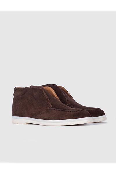 Cabani Suede Genuine Leather Brown Men's Casual Boots