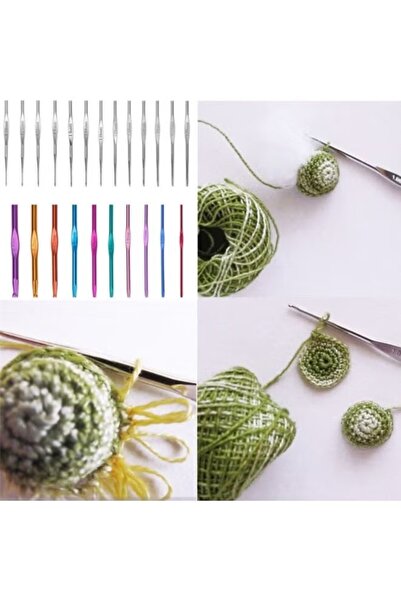 Primo Plus 100-Piece Crochet Knitting Tool Set Multicolour