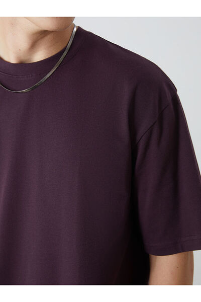 LC Waikiki Ανδρικό μπλουζάκι XSIDE Crew με κοντό μανίκι χτενισμένο βαμβακερό