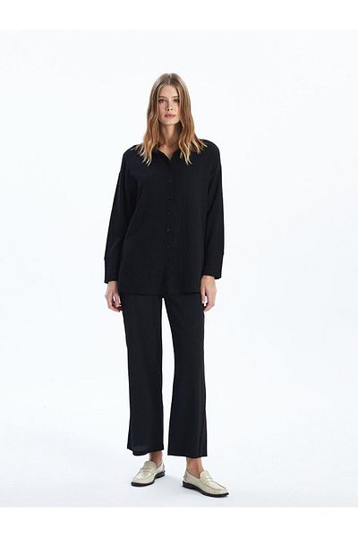 LC Waikiki Γυναικείο πουκάμισο LCWAIKIKI Classic με υφή Oversize
