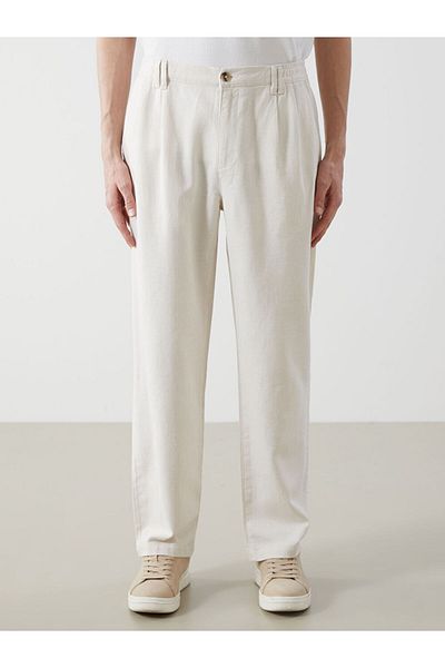 LC Waikiki Ανδρικό παντελόνι LCW Vision Standard Mold Linen Blend