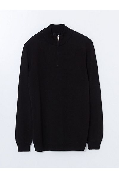 LC Waikiki LCWAIKIKI Classic Stand Collar Long Sleeve Men's Knitwear Sweater