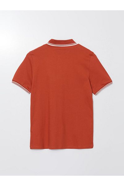 LC Waikiki New Season Polo Neck Short Sleeve Men's Textured T-Shirt - S5Bl66Z8