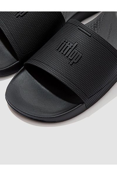 Fitflop Papuci negri pentru bărbați - Iqushion Slides Eq4
