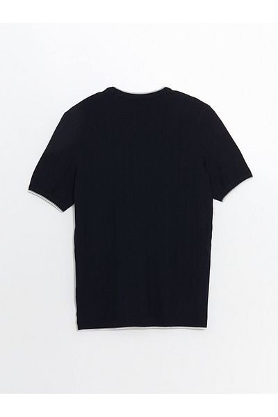 LC Waikiki Ανδρικό πλεκτό πουλόβερ με κοντό μανίκι SOUTHBLUE Crew Neck