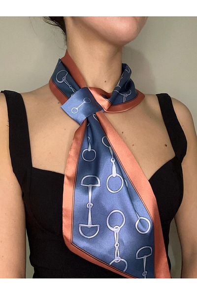 ElevaGlam Chain PattErnEd TiE Scarf