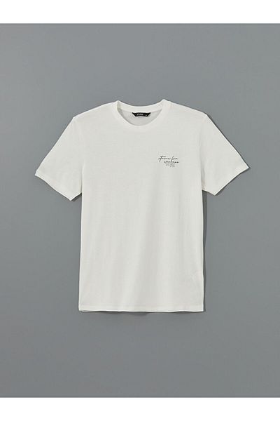 LC Waikiki Ανδρικό μπλουζάκι XSIDE Crew Neck Απλό χτενισμένο βαμβακερό
