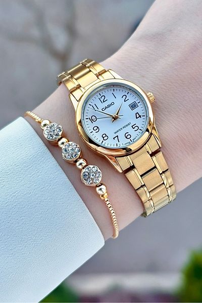 Casio Gold Color Women's Wristwatch