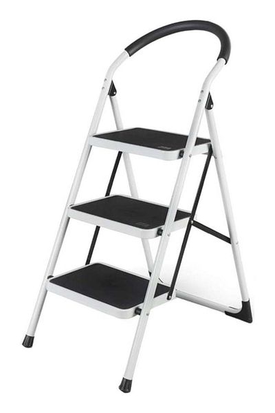 Fitness World 3 Step Folding Aluminum Ladder