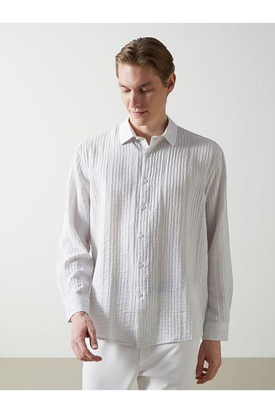 LC Waikiki Ανδρικό μακρυμάνικο πουκάμισο LCW Vision Regular Fit