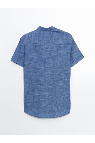 LC Waikiki Ανδρικό πουκάμισο LCWAIKIKI Classic Slim Fit με κοντό μανίκι λινό μείγμα