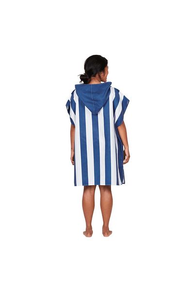 Dock & Bay PONCHO ADULTS - QUICK DRY HOODED TOWEL - WHITSUNDAY BLUE - LARGE