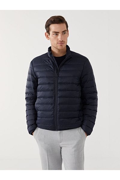 LC Waikiki SOUTHBLUE Standard-Muster Stehkragen Herren aufblasbare Jacke