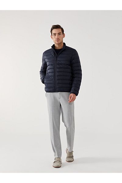 LC Waikiki SOUTHBLUE Standard-Muster Stehkragen Herren aufblasbare Jacke