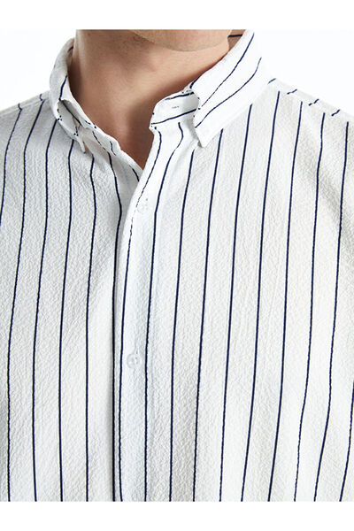 LC Waikiki LCW Vision Regular Fit Uzun Kollu Çizgili Erkek Gömlek