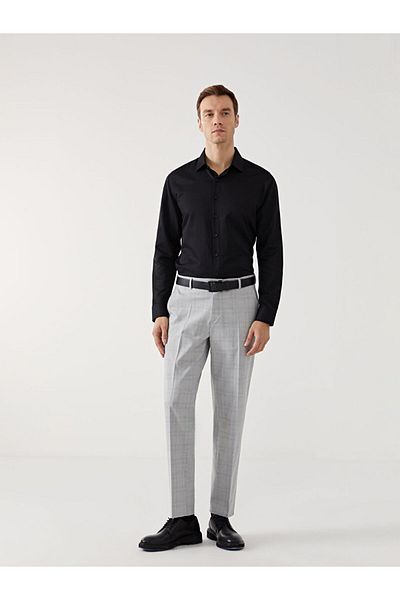 LC Waikiki Ανδρικό πουκάμισο LCWAIKIKI Formal Slim Fit μακρυμάνικο Gabardine
