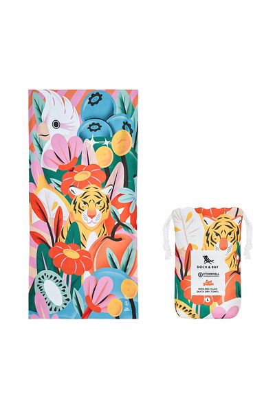 Dock & Bay QUICK DRY TOWELS - TROPIC LIKE ITS'S HOT - LARGE