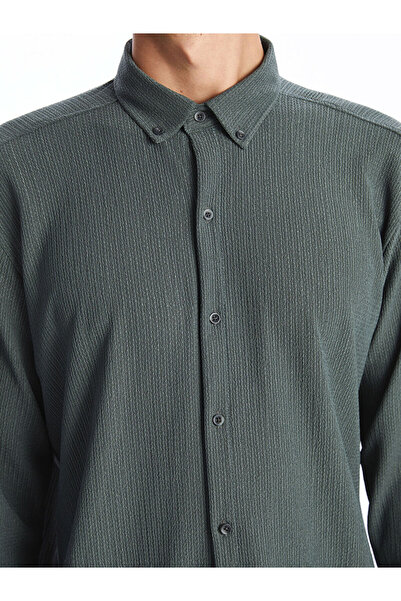 LC Waikiki LCW Vision Regular Fit Uzun Kollu Erkek Gömlek