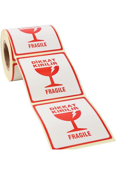 STOREMAX Muartshop Labels , Ready to Go Get It Fast Breakable Label, Fragile Label 70mm X 80mm 250 in a Roll