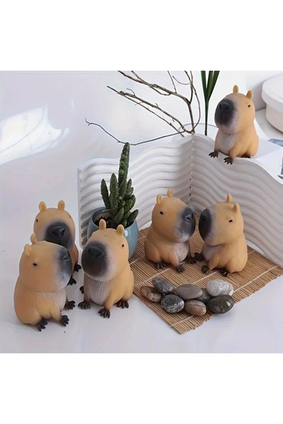 purple dragon Mıncırmalık Capybara Sıkma Oyuncağı, Squishy Kapibara, Stres Topu
