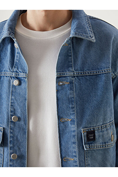 LC Waikiki Ανδρικό τζιν μπουφάν LCW Jeans Comfortable Fit