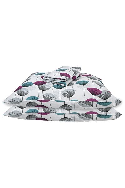 femmhome طقم ملاءة جاهزة مزدوجة كبيرة الحجم من Ranforce مقاس 180x200+30 سم