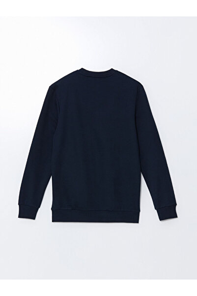 LC Waikiki Ανδρικό χοντρό φούτερ LCWAIKIKI Classic Crew με μακρυμάνικο εμπριμέ