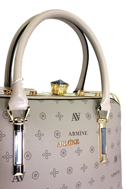 Armine Γυναικεία τσάντα χεριών και ώμου Mink Κομψή και κλασική σχεδίαση