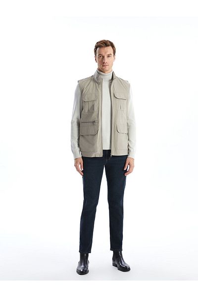 LC Waikiki New Season Standard Style Stand Collar Men's Hunting Vest - S52536Z8
