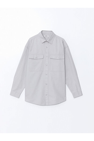 LC Waikiki سترة قميص رجالي من الجبردين بأكمام طويلة ومريحة من XSIDE