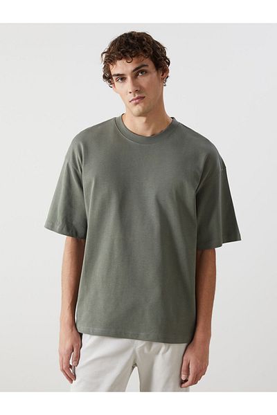 LC Waikiki New Season Crew Neck Combed Cotton Men's T-Shirt - S52607Z8